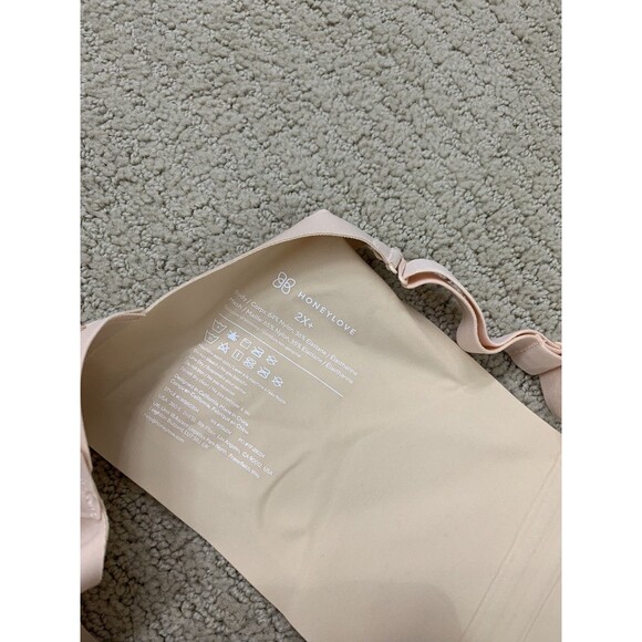 Honeylove Blush Crossover Wireless Bra Sz 2X+ Removable Cup 42 E/F/G - Picture 7 of 8